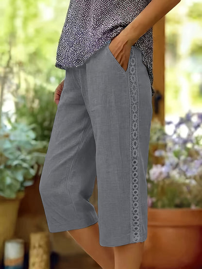 Women's Side-Lace Casual Trousers