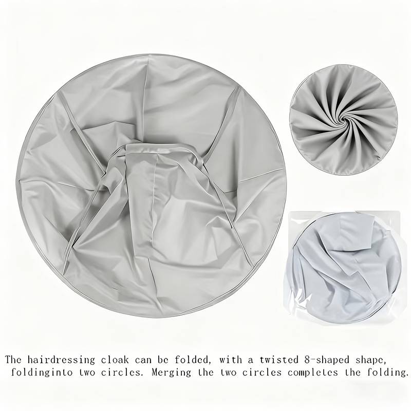 Foldable Hair Collection Cape with Adjustable Neck