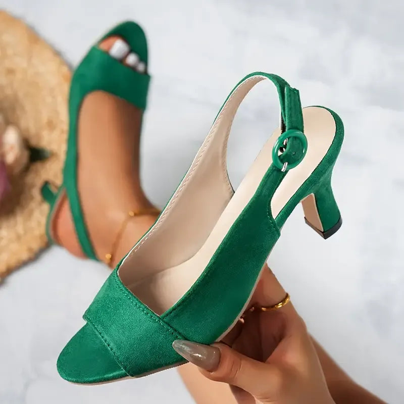 👠 Elegant Women’s Ankle Strap Heels