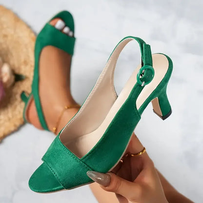👠 Elegant Women’s Ankle Strap Heels