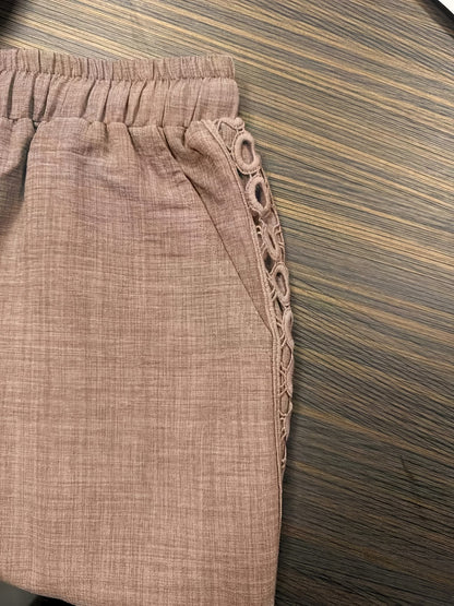 Women's Side-Lace Casual Trousers