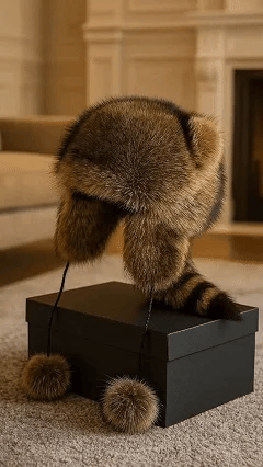 Faux Fur Tail Tassel Trapper Hat