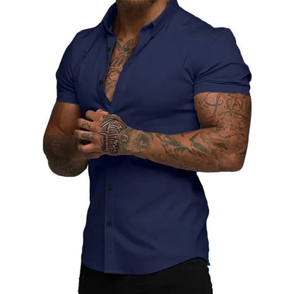 Men’s Slim-Fit Short-Sleeve Shirt