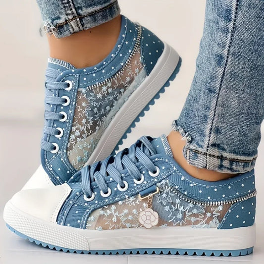 Women's Casual Breathable Slip On Walking Trainers