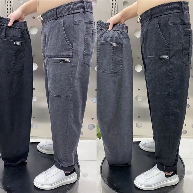 Men’s Plus-Size Comfort Stretch Straight-Leg Jeans