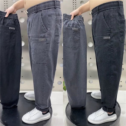 Men’s Plus-Size Comfort Stretch Straight-Leg Jeans