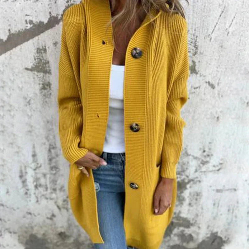 Women’s Cozy Elegance Hooded Cardigan