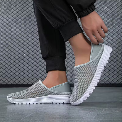Men’s Breathable Lightweight Slip-On Mesh Trainers