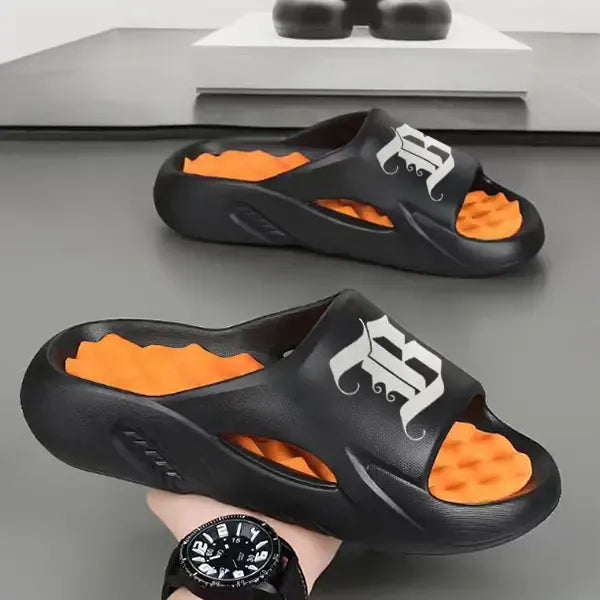 Thick-Sole Sport Slides