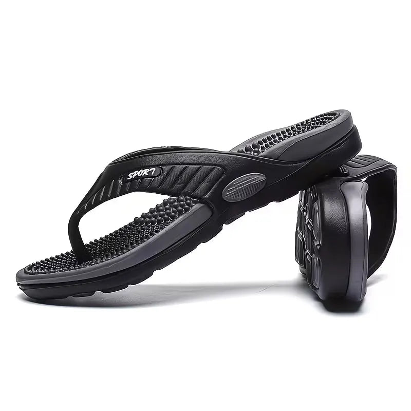 Men’s Textured Footbed Flip-Flops