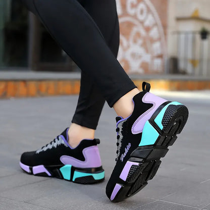 Women’s Colour-Block Mesh Trainers