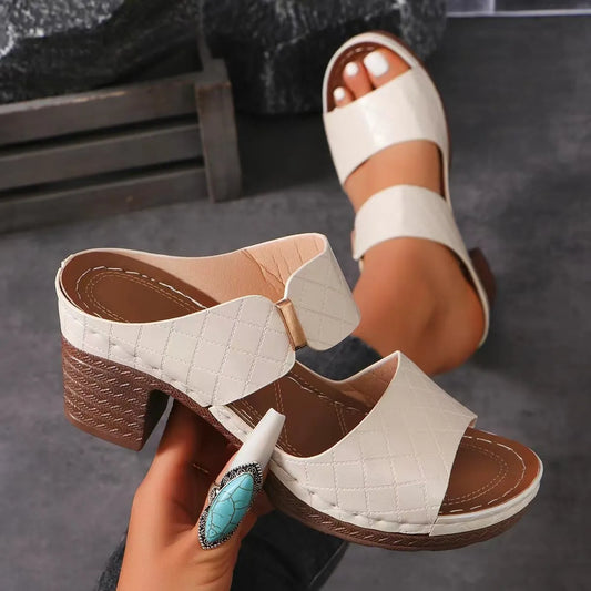 Women’s Chunky Heel Comfort Sandals