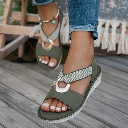 Women’s Buckle Detail Comfort Sandals