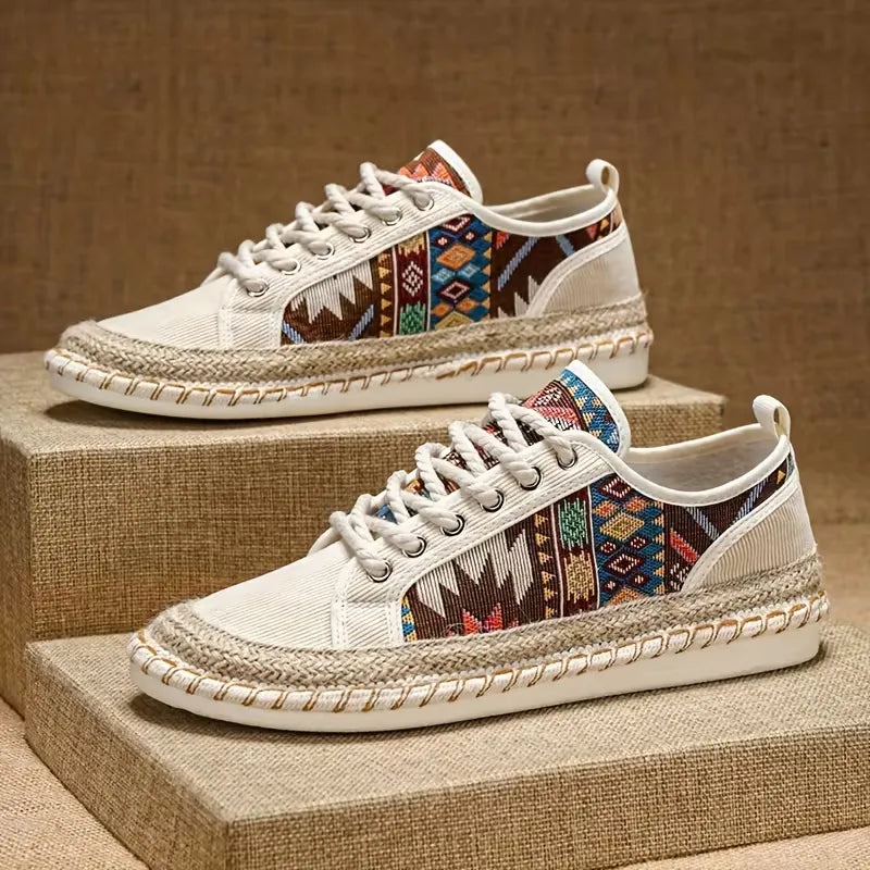 Men’s Breathable Casual Vintage Bohemian Espadrille Trainers