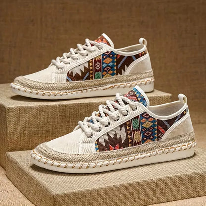 Men’s Breathable Casual Vintage Bohemian Espadrille Trainers