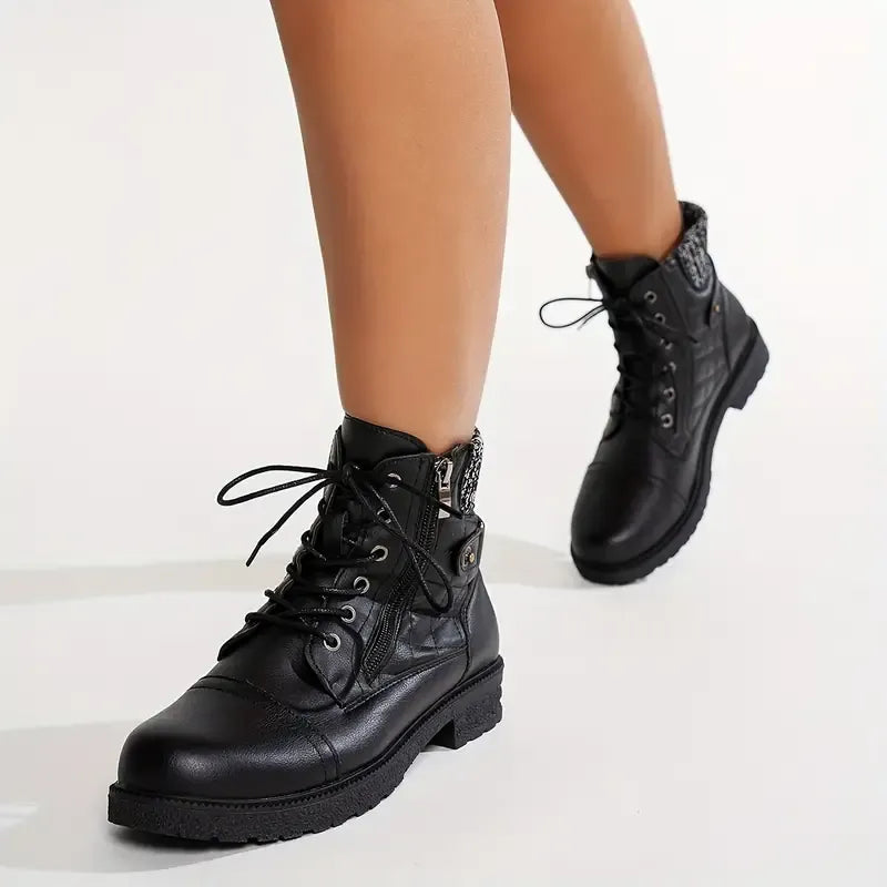 Women’s Comfortable Non-Slip Ankle Boots with Side Zipper