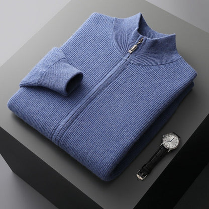 ZURICH Wool Zipped Cardigan