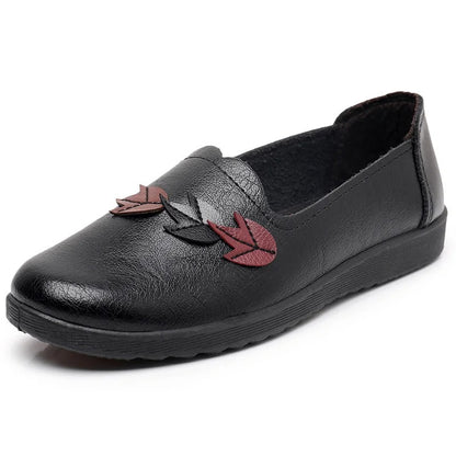 Women's Casual Leather Slip-On Loafers