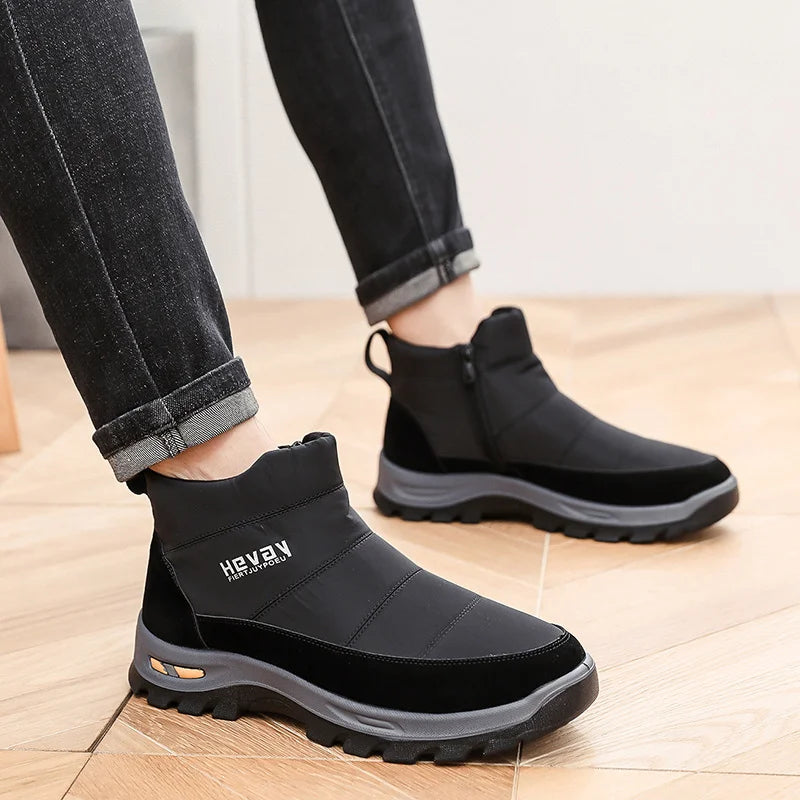 Men's Arch Support Wide Toe Snow Boots