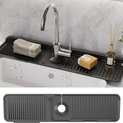 Foldable Self Draining Tap Splash Guard Mat