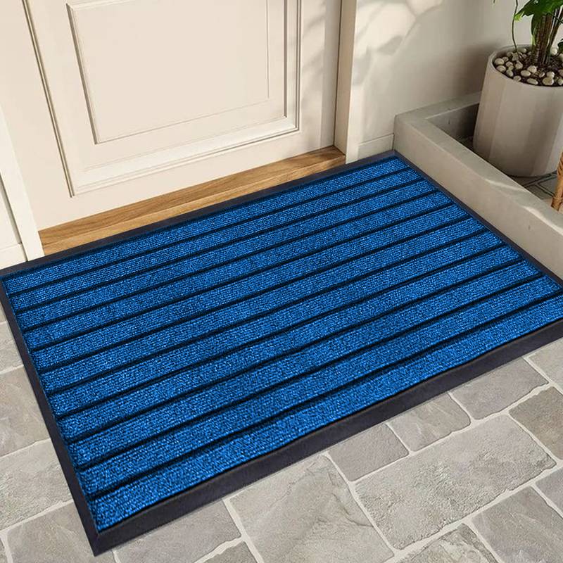 Heavy Duty Dirt-Absorbing Entrance Mat with Rubber Backing