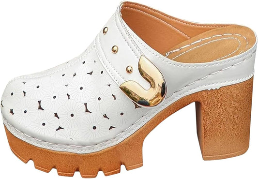 Women's Comfortable Perforated Clogs & Mules