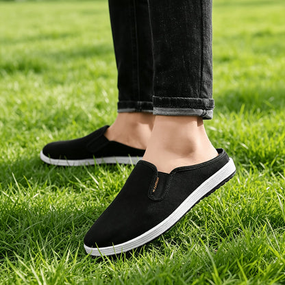 Men's Wide Toe Casual Mule Slides