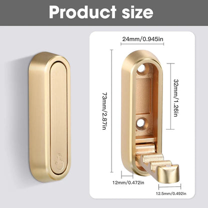 Foldable Wall-Mounted Coat Hook with 90° Drop-Down Design