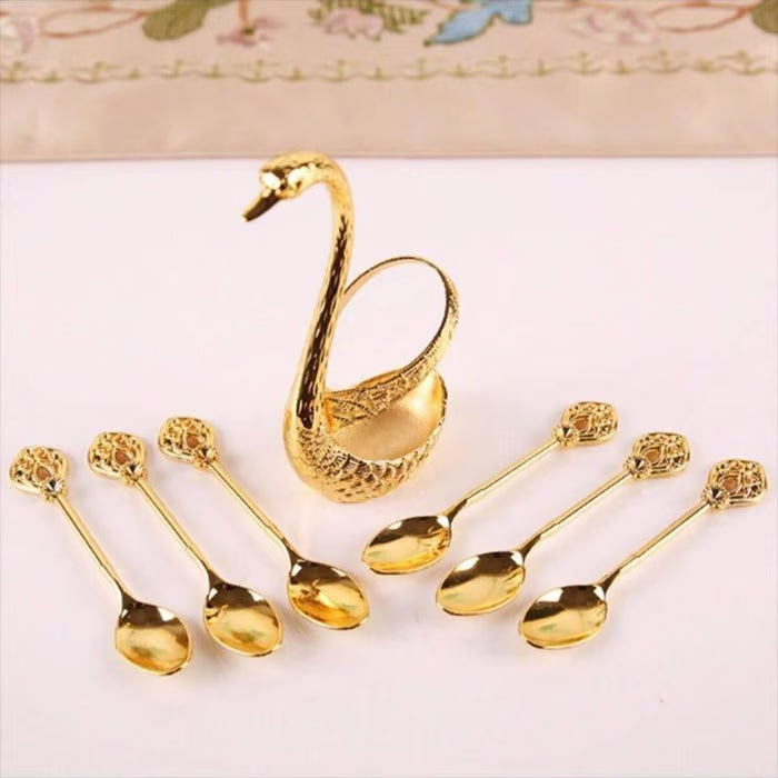 Swan Design Coffee Stirring Spoons