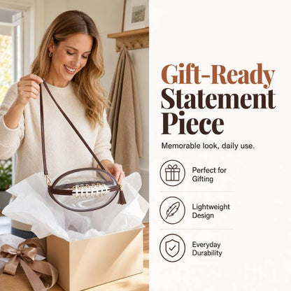 Football Shape Crossbody Bag