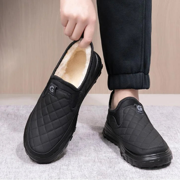 Men's Water-Resistant Winter Shoes – Warm, Non-Slip & Supportive Design