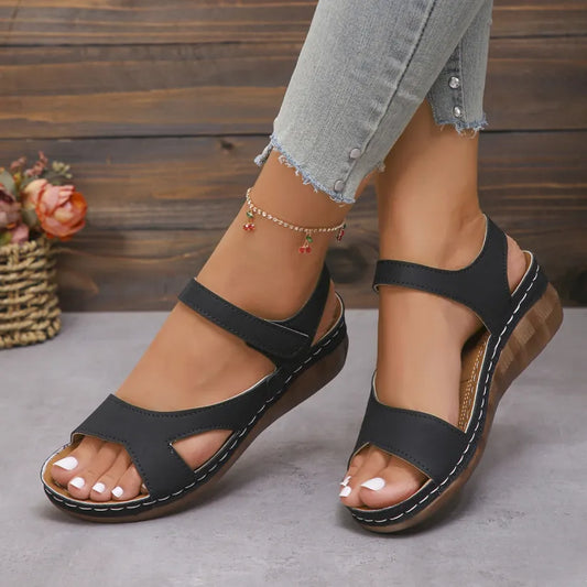 Women's Velcro Comfort Thick Sole Sandals