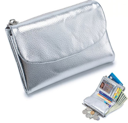 Pebble-Grain Leather-look RFID Wallet