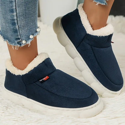 Plush Lined Platform Slippers