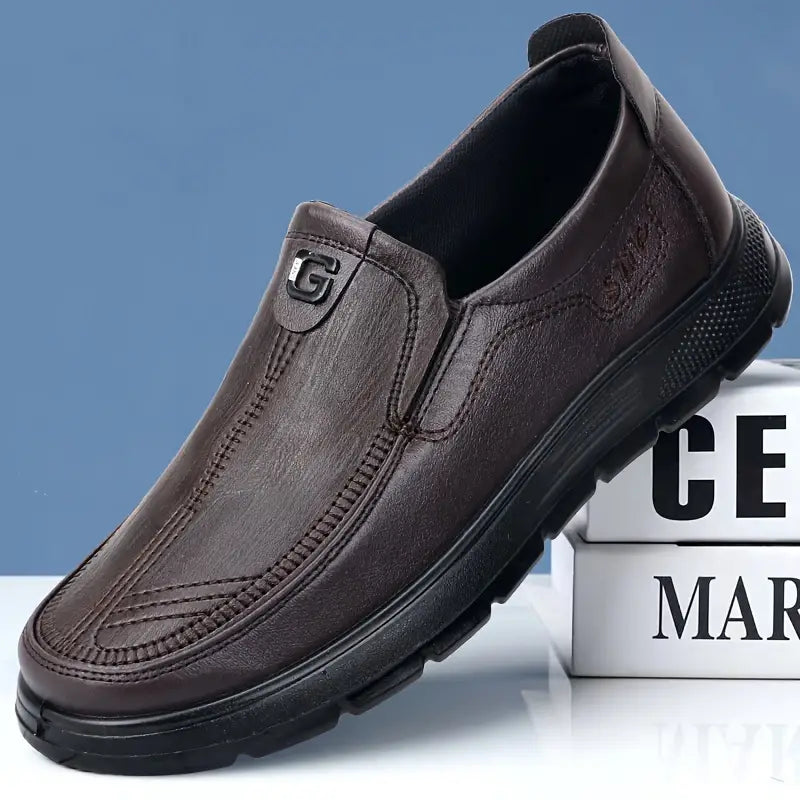 Men's Premium Leather-Look Loafers