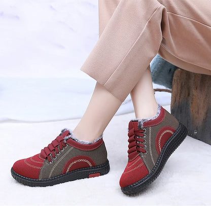 Women’s Fleece-Lined Winter Comfort Cotton Shoes