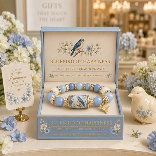 Hummingbird Floral Beaded Bracelet