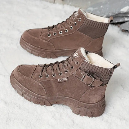 Warm Velvet Ankle Boots for Women