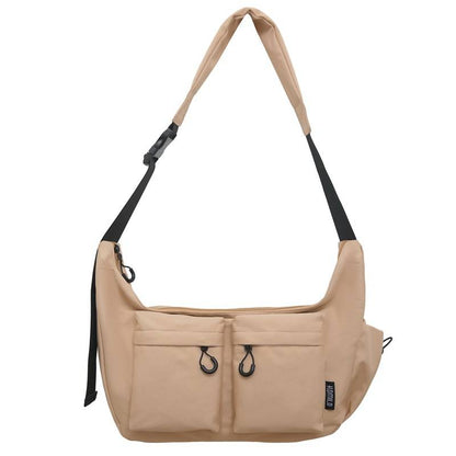 Women’s Large-Capacity Canvas Korean-Style Messenger Shoulder Bag