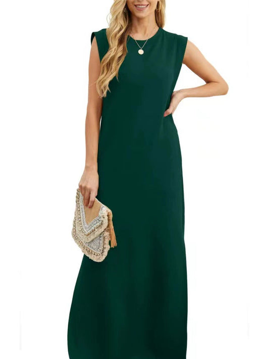 Women's Split Hem Cotton-Blend Casual Dress