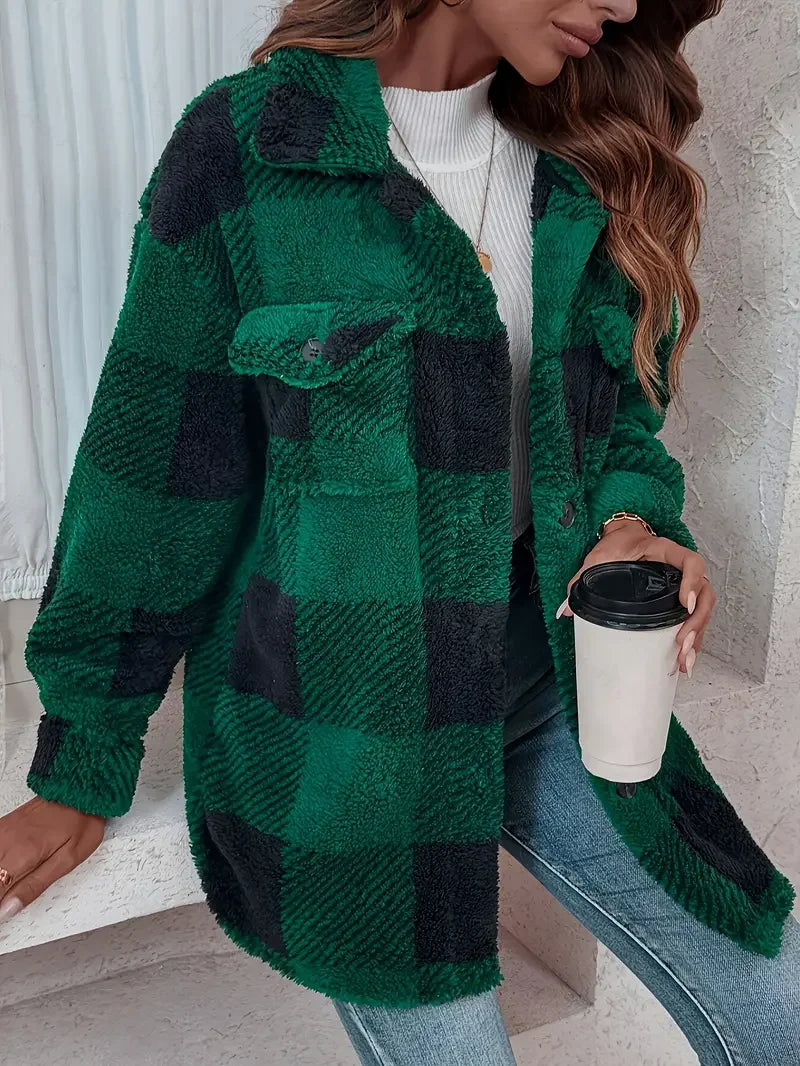 2025 New Women's Fleece-Lined Winter Coat