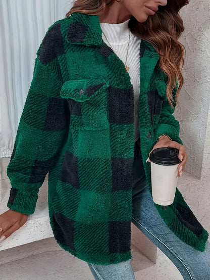 2025 New Women's Fleece-Lined Winter Coat
