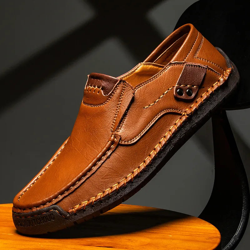 Men's Leather-Look Loafers