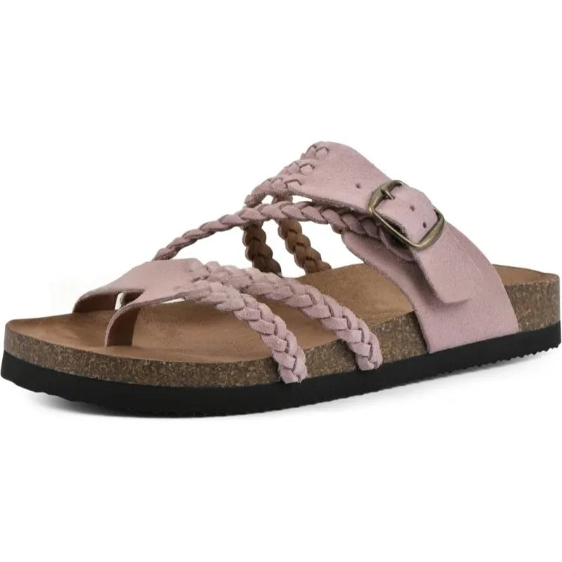 Women's Braided Strap Flat Sandals