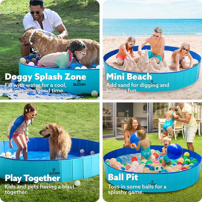 Large Foldable Family and Pet Wading Pool