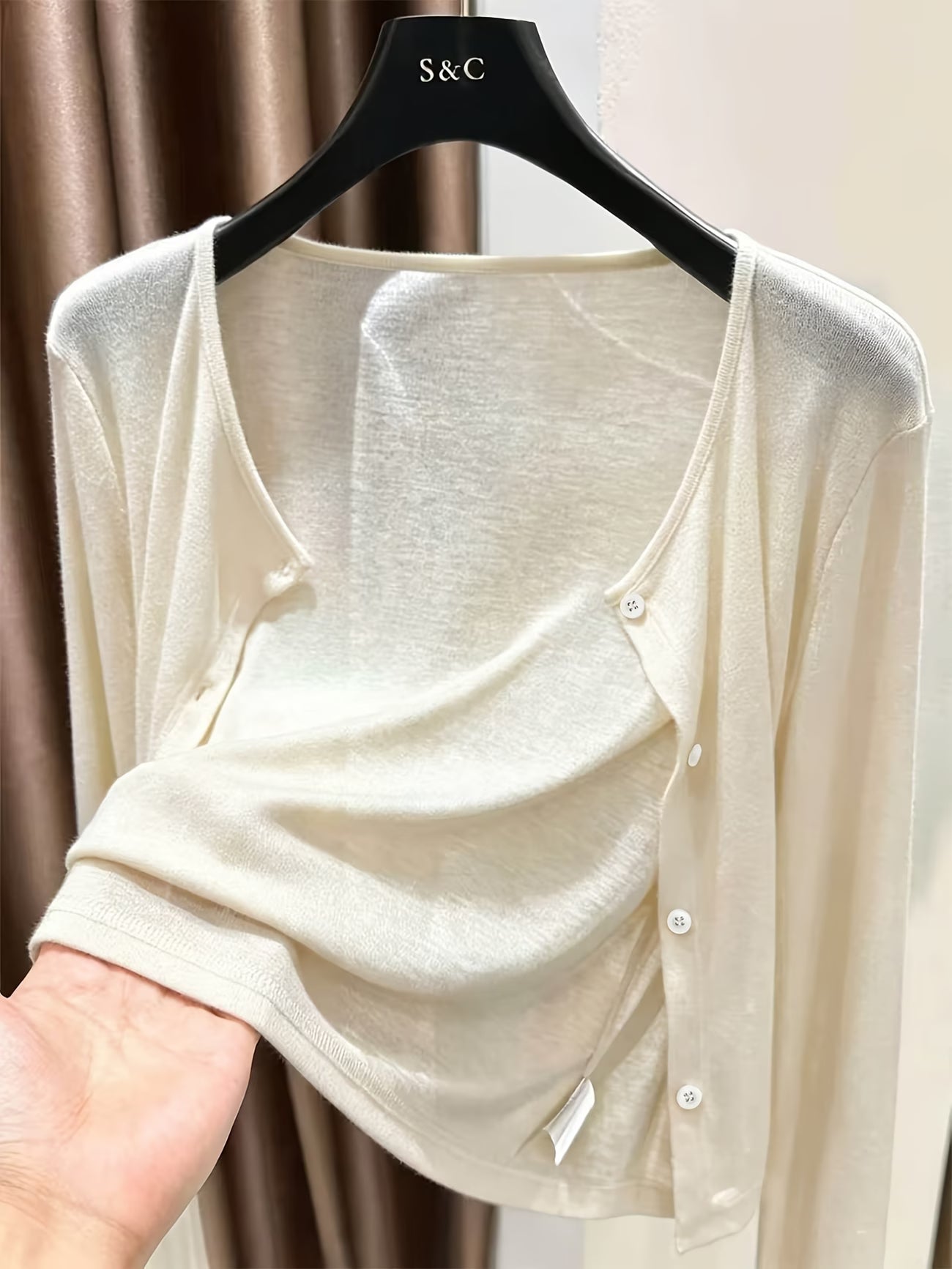 Women's Lightweight Shawl Cardigan