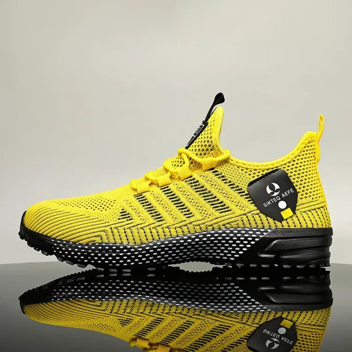 Men’s Knitted Lace-Up Trainers