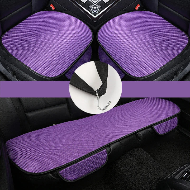 Ice Silk Cooling Car Seat Cushion Set