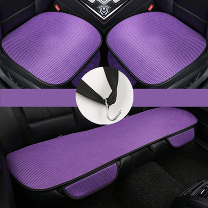 Ice Silk Cooling Car Seat Cushion Set