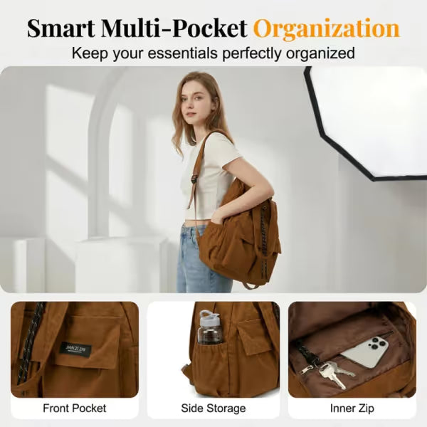 Large Convertible Drawstring Tote Backpack